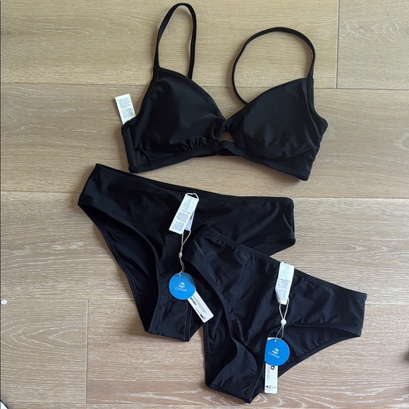 Cupshe Other - Cupshe Black Classic Bikini Set